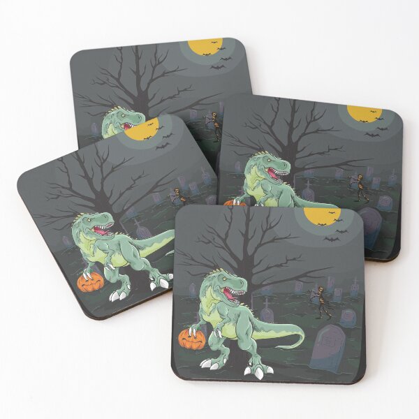 Item preview, Halloween Dinosaur, Pumpkin, Creepy Graveyard designed and sold by JellyBeenzz.