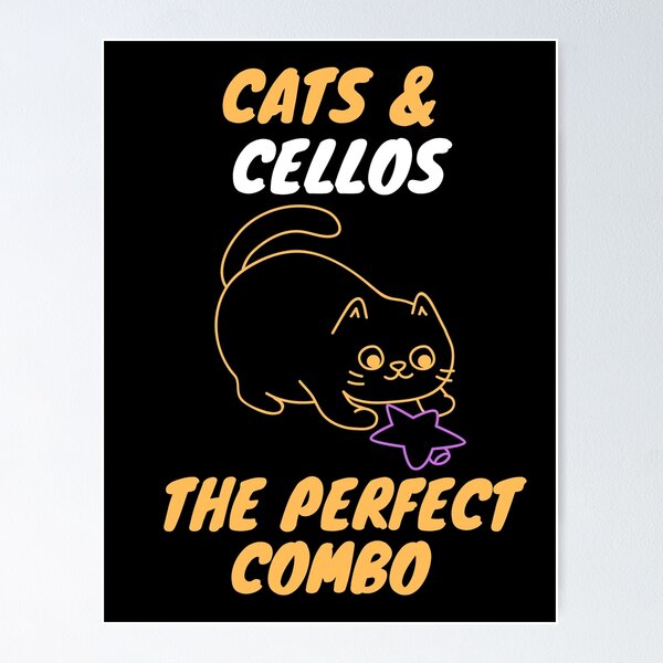 Item preview, Cats & cellos designed and sold by SnowballStep.