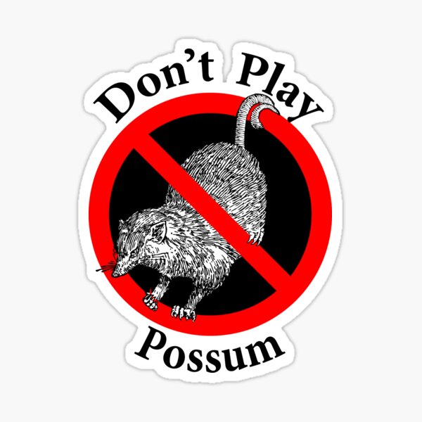 Don't Play Possum - No Fooling Sticker
