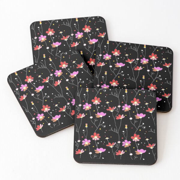 Item preview, modern minimalist floral , clorful flowers , pattern of flowers designed and sold by doitwithlove.