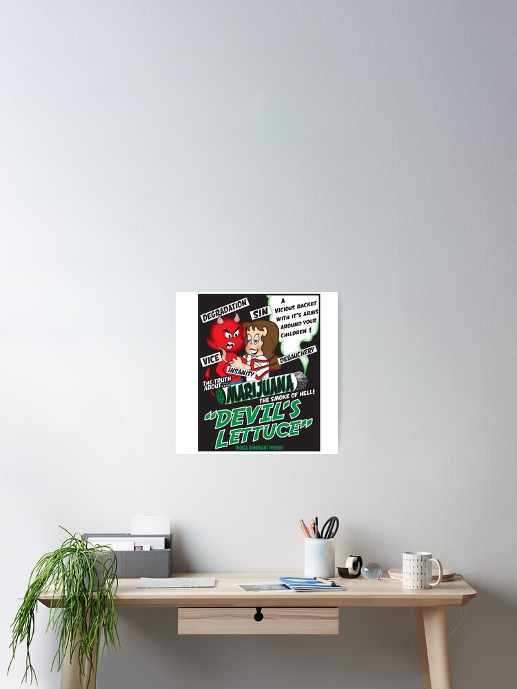 Thumbnail 2 of 3, Poster, Devils Lettuce designed and sold by TwoBitMathews.
