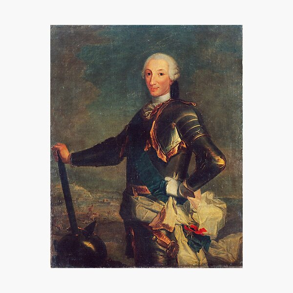 Item preview, Charles III of Spain portrait art designed and sold by Vintage Designs +.