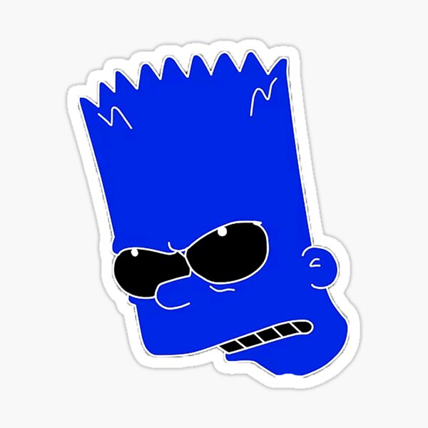 Sad bart Sticker by emxlix