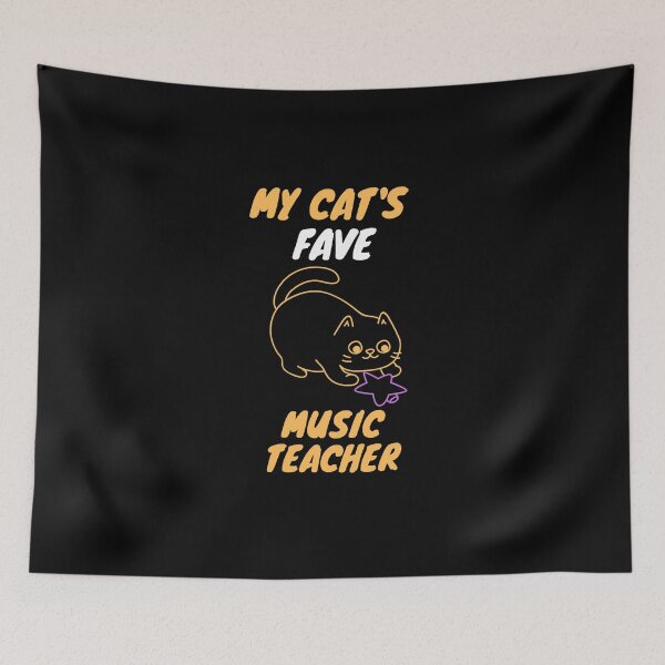 Item preview, My cat's fave music teacher designed and sold by SnowballStep.