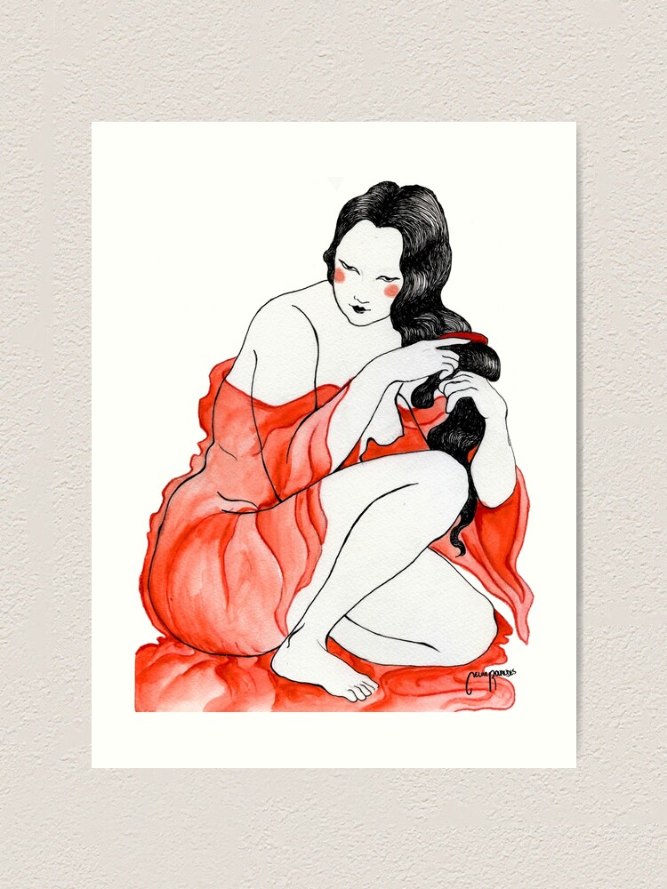 Impression artistique ''La tunique rouge ' : autre vue