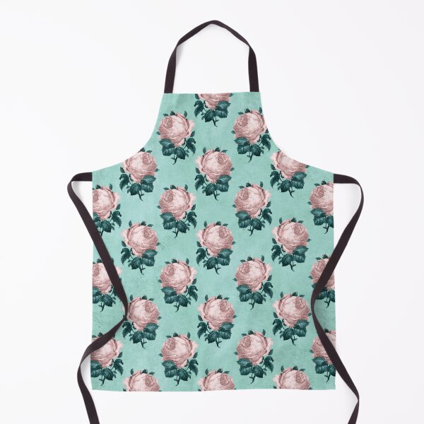 Item preview, Gothic Vintage Teal Blue Roses Pattern designed and sold by Dreamflight.