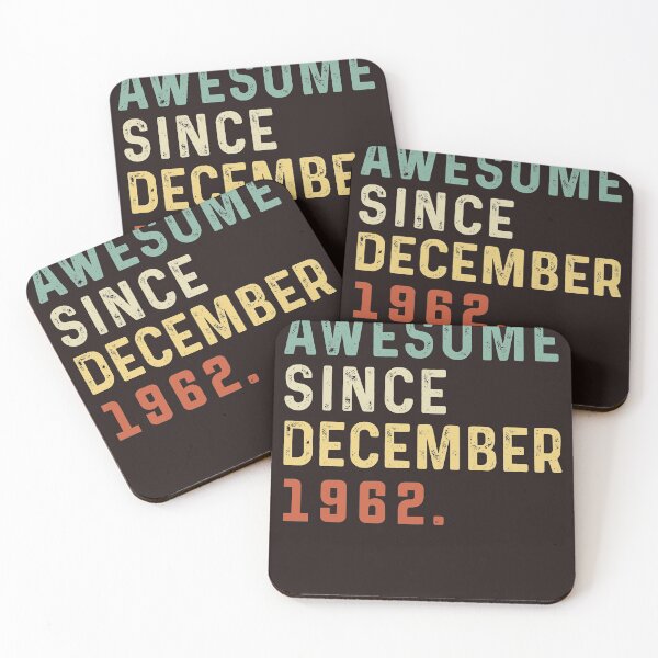 Item preview, Awesome Since December 1962 58 Years Old Gift 58th Birthday Vintage December 1962 designed and sold by Sarah38.