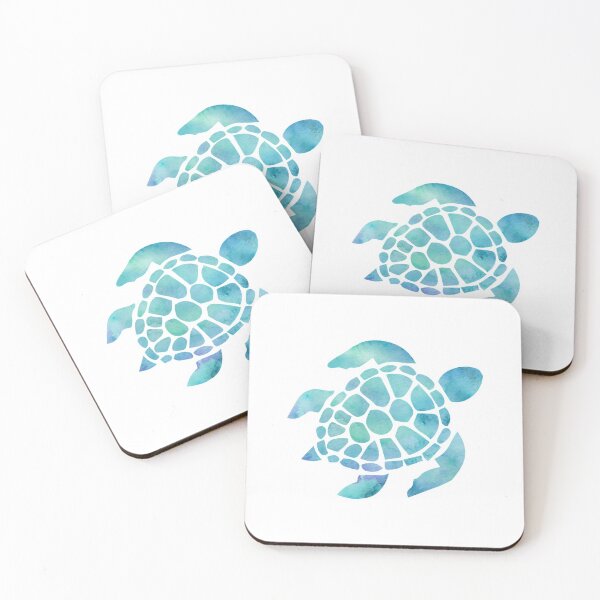 Item preview, Blue Turtle Watercolor Sticker designed and sold by stickertopic.