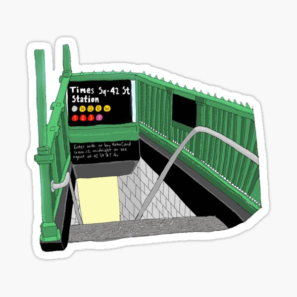 Subway station entrance Sticker