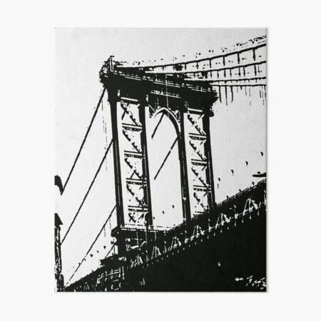 Artikel-Vorschau von Manhattan Bridge Schwarz-Weiß-Kunst, designt und verkauft von GSJGROUP.