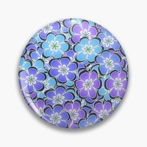 Item preview, Blue flowers pattern  designed and sold by Kvkrishna.