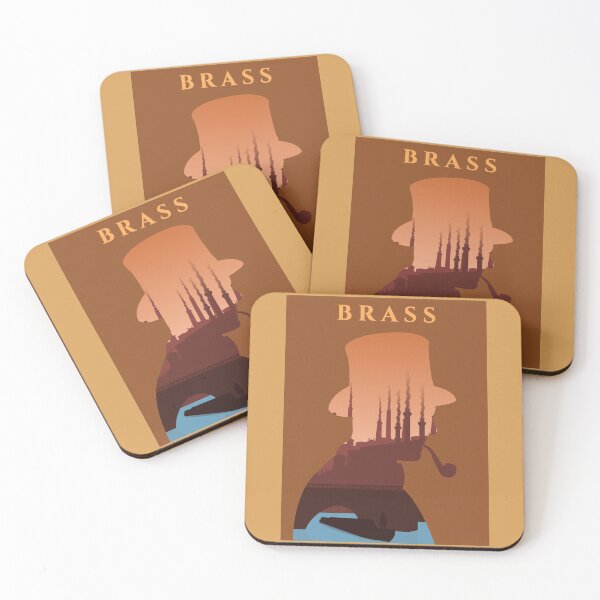 Item preview, Brass - Minimalist Silhouette Poster Style - Board Game Art designed and sold by MeepleDesign.