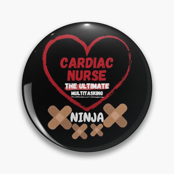 Item preview, Funny Cardiac Nurse Multitasking Ninja designed and sold by Gifty-Designs.