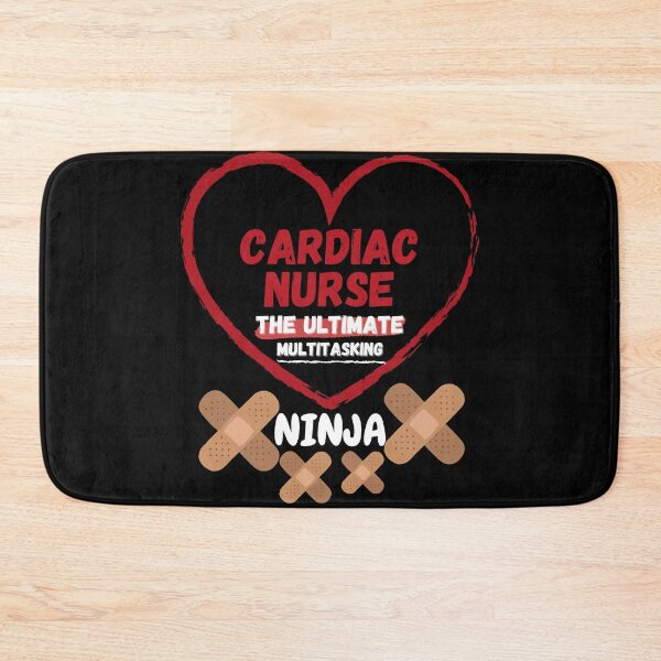 Item preview, Funny Cardiac Nurse Multitasking Ninja designed and sold by Gifty-Designs.