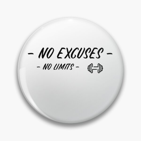 Item preview, No excuses = No limits!  designed and sold by AllGoodViBesCo.