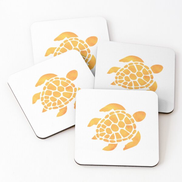 Item preview, Orange Turtle Watercolor Sticker designed and sold by stickertopic.