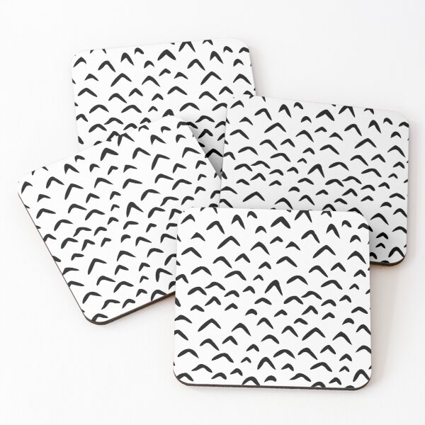 Item preview, Black and white hand drawn doodles. Minimalist abstract chevron. Funny bird bohemian. designed and sold by arsiart.