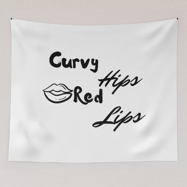 Item preview, Curvy hips red lips shirts | mugs | notebooks | hoodies designed and sold by EasyStreet Fashion.