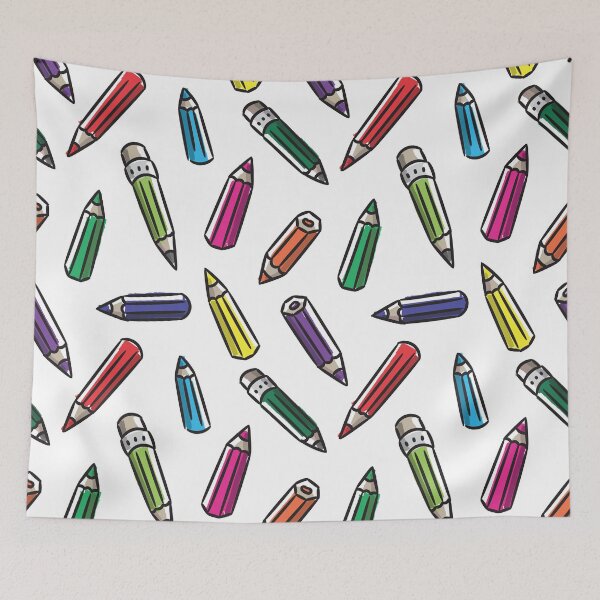 Item preview, Colorful pencils seamless pattern designed and sold by AleksOrel.