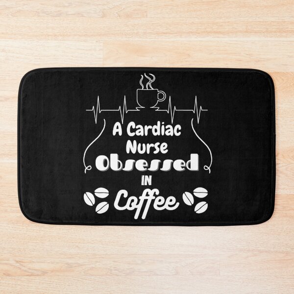 Item preview,  Funny Cardiac Nurse Obsessed in Coffee designed and sold by Gifty-Designs.