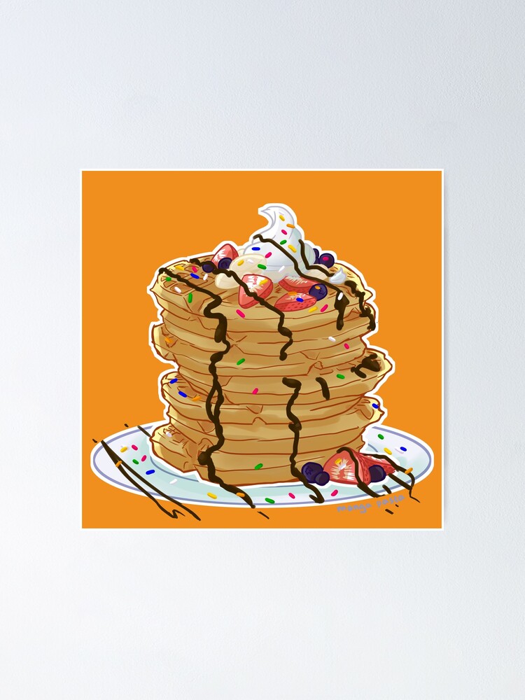 Waffle Stack Poster By Mangapasta Redbubble