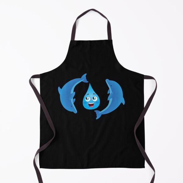 Item preview, Two dolphin circling around water drop designed and sold by arnabbabai.