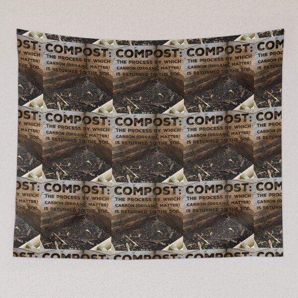 Item preview, Compost: The process by which Carbon is returned to the soil. designed and sold by homesteadswag.