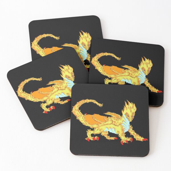 Aperçu de l'œuvre Dragon de feu furieux brûlant créée et vendue par Chubuter.
