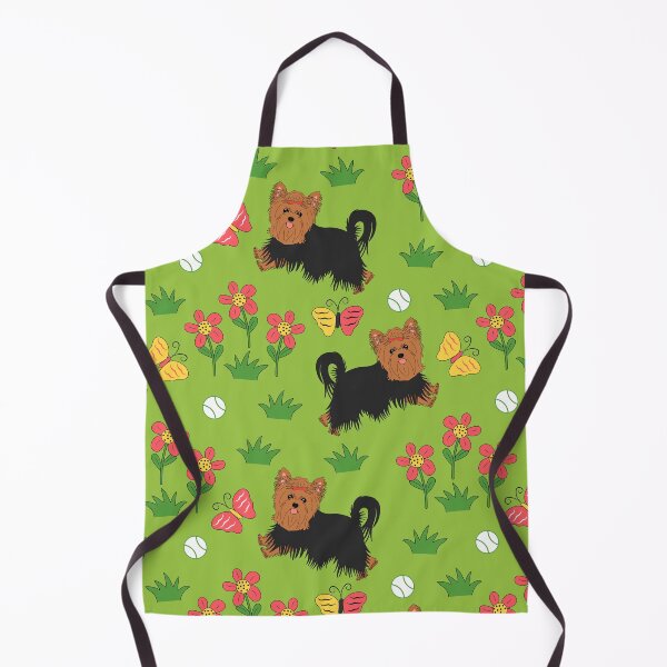 Item preview, Yorkshire Terrier and Flowers designed and sold by Lulupainting.