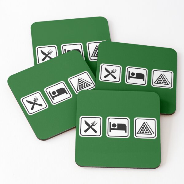 Item preview, Eat, Sleep & Snooker designed and sold by LaughingMonkey.