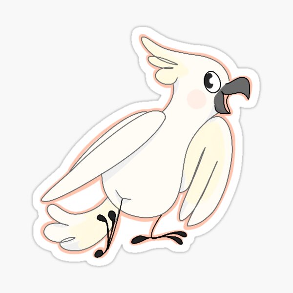 Item preview, Playful cockatoo designed and sold by taffypint.