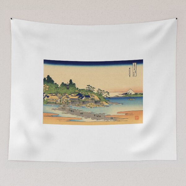 Item preview, Japanese Village Painting Mount Fuji designed and sold by Kaixiu-Art.
