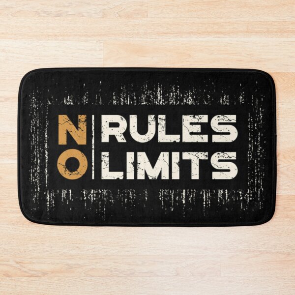 Item preview, No limits no rules badass attitude quote designed and sold by Sovik Goswami.