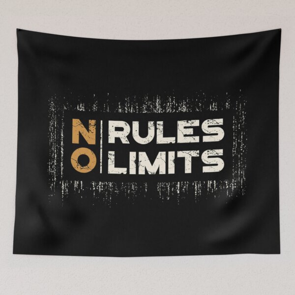 Item preview, No limits no rules badass attitude quote designed and sold by Sovik Goswami.