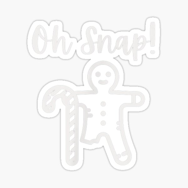 Gingerbread Man Stickers Redbubble - gingerbread man song roblox