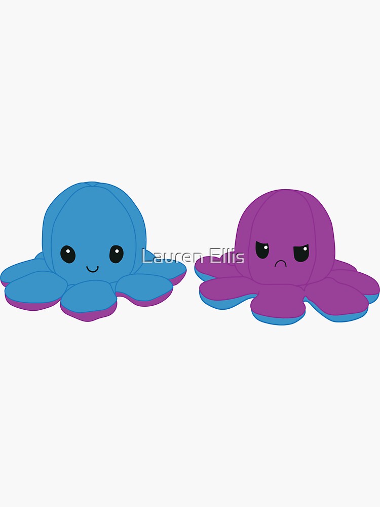 happy angry reversible octopus