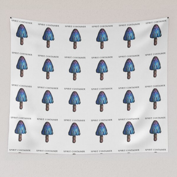 Item preview, blue mushroom  designed and sold by spiritual-tee.
