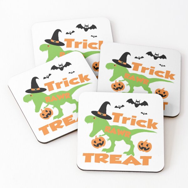 Item preview, Trick Rawr Treat Halloween Dinosaur T Rex mom boys designed and sold by MousaObaid.