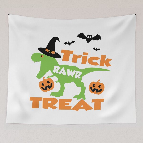 Item preview, Copy of Trick Rawr Treat Halloween Dinosaur T Rex mom boys designed and sold by MousaObaid.