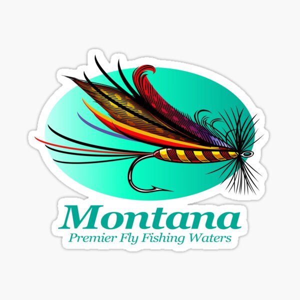 Montana Fishing Stickers for Sale, Free US Shipping