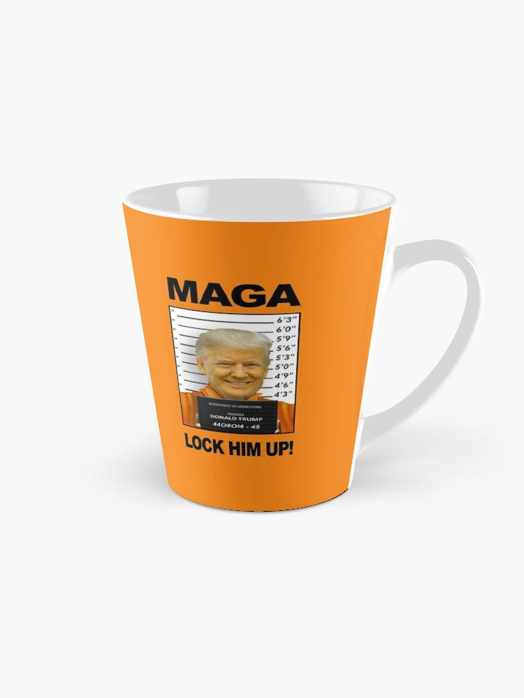 Guilty Donald Trump Mug Shot 10oz Mug Cup Funny Jail Lock Him Up Prison