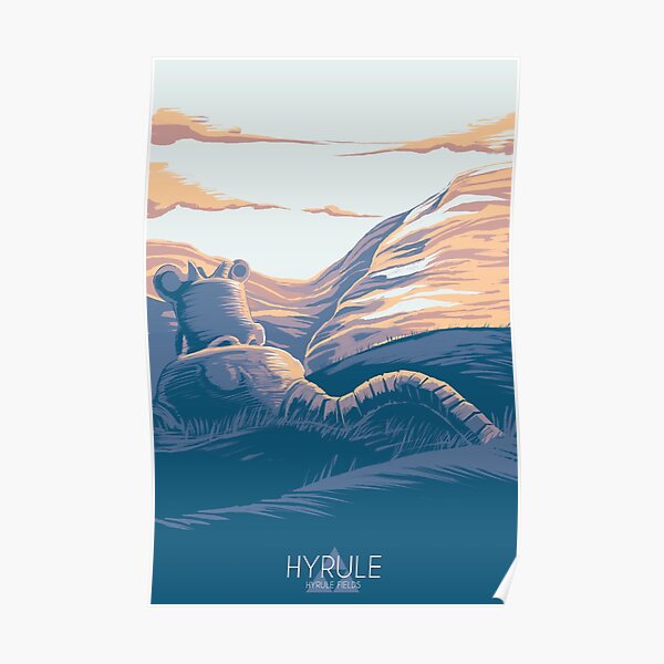Explorez les champs d'Hyrule Poster