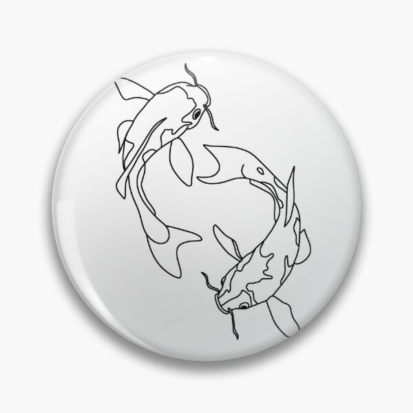 Item preview, Inktober 2020 Day 1 - Fish. designed and sold by One Line Aesthetics ♡.