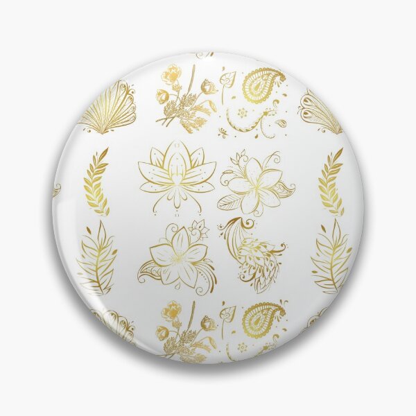 Artikelvorschau, Golden Leaves Elements Pattern entworfen und verkauft von valy010.