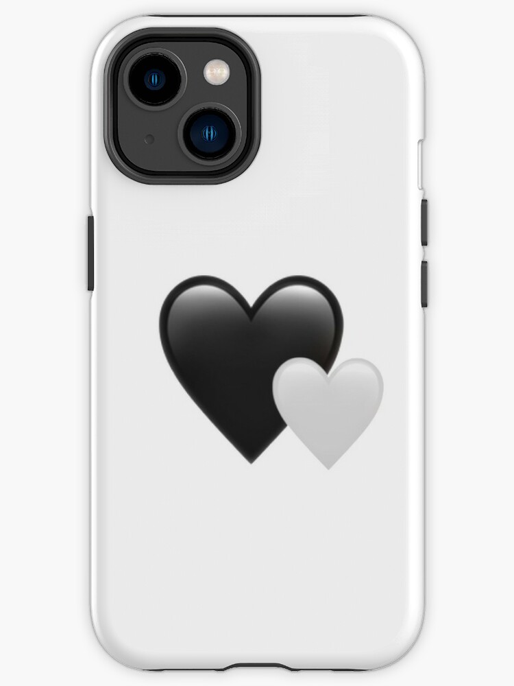 Coque iPhone for Sale avec l uvre Coeur noir et blanc de l