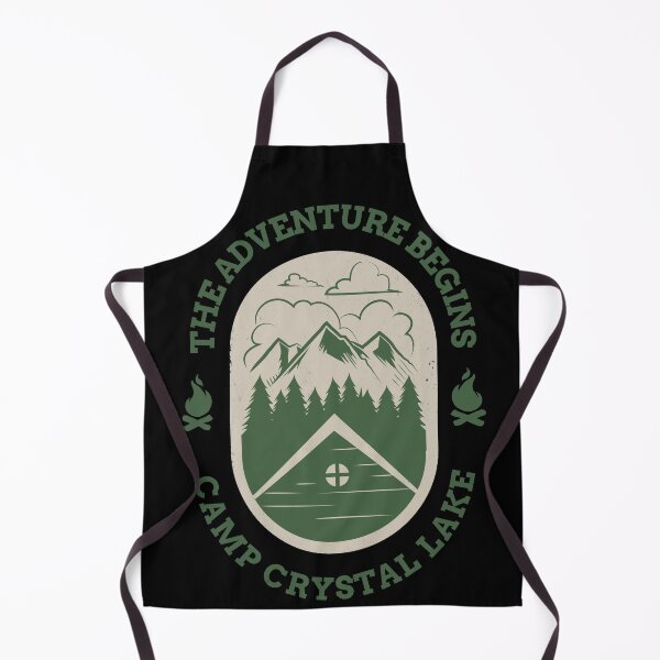 Item preview, Adventure Begins Camp Crystal Lake Dark Version Horror Halloween Design designed and sold by up4tee.