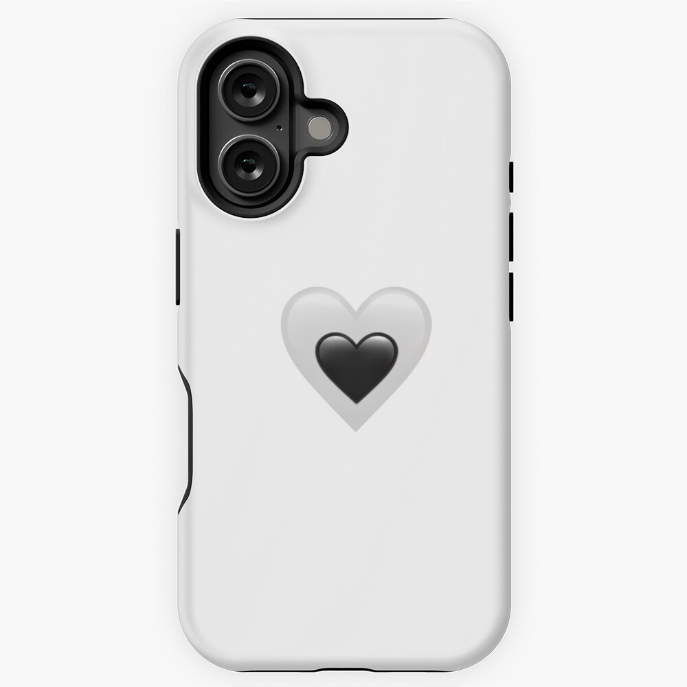 White and black heart