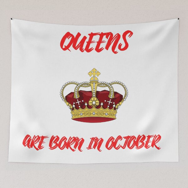 Item preview, Queens Are Born In October designed and sold by LuckyKermit.