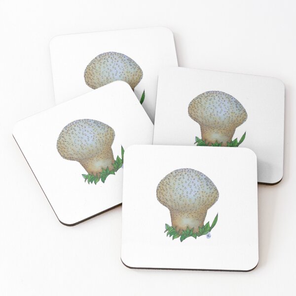 Item preview, Puffball mushroom stickers designed and sold by Littlemoliart.