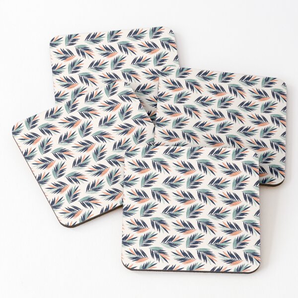 Item preview, Retro palm fronds Fine version designed and sold by CreativeNewDesigns.